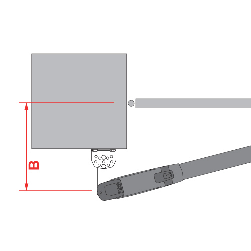 1x SW31290BI vleugelhekopener type lineair - Afbeelding 2